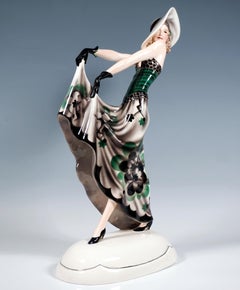 Goldscheider Art Déco Figurine 'The Blonde Dream', by Stephan Dakon, ca 1932