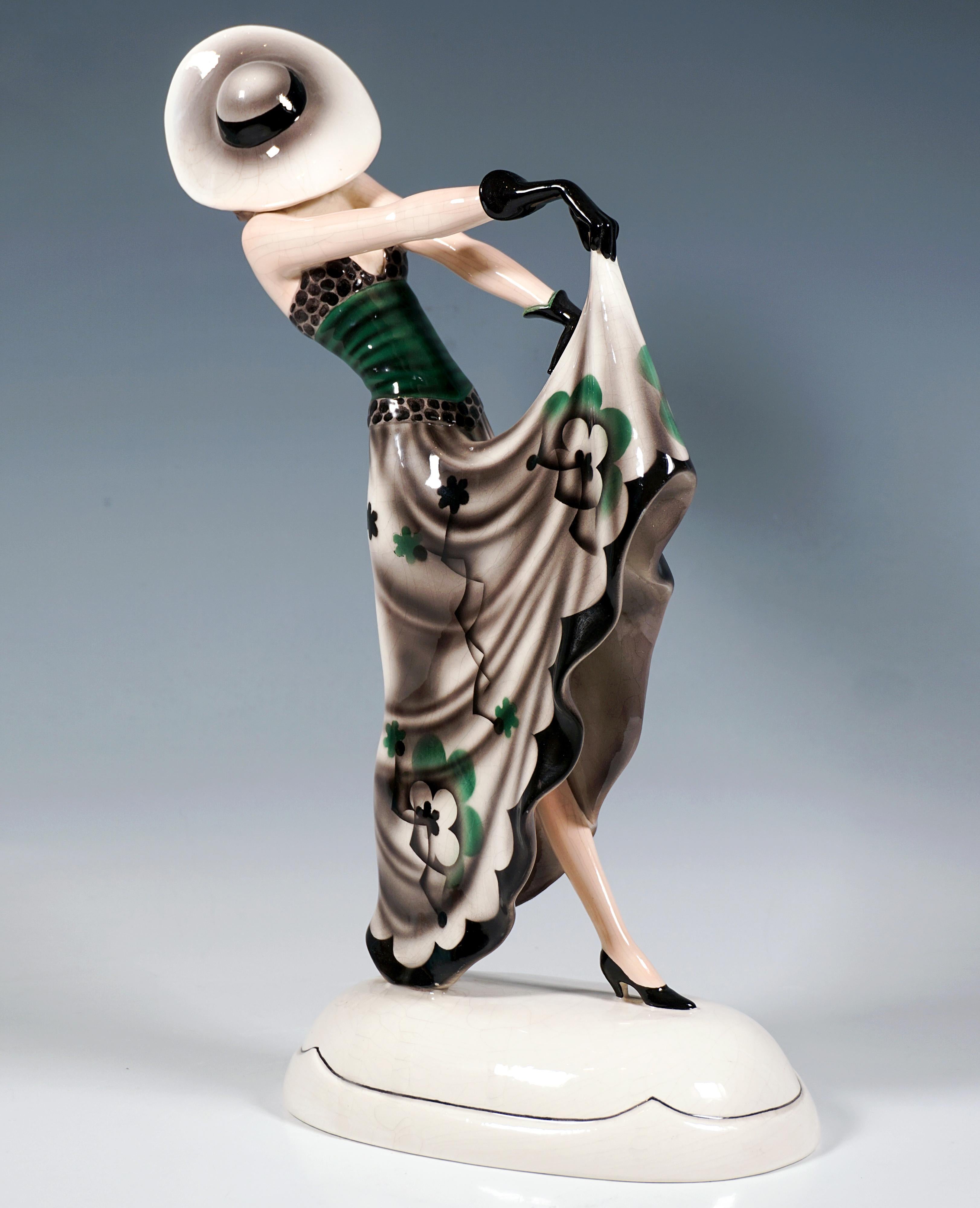 Art Deco Goldscheider Art Déco Figurine 'The Blonde Dream', by Stephan Dakon, ca 1932 For Sale