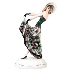 Goldscheider Art Déco Figurine 'The Blonde Dream', by Stephan Dakon, ca 1932
