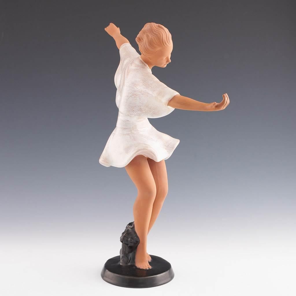 Austriaco Figura Goldscheider - Armonia danzante di Josef Lorenzl in vendita