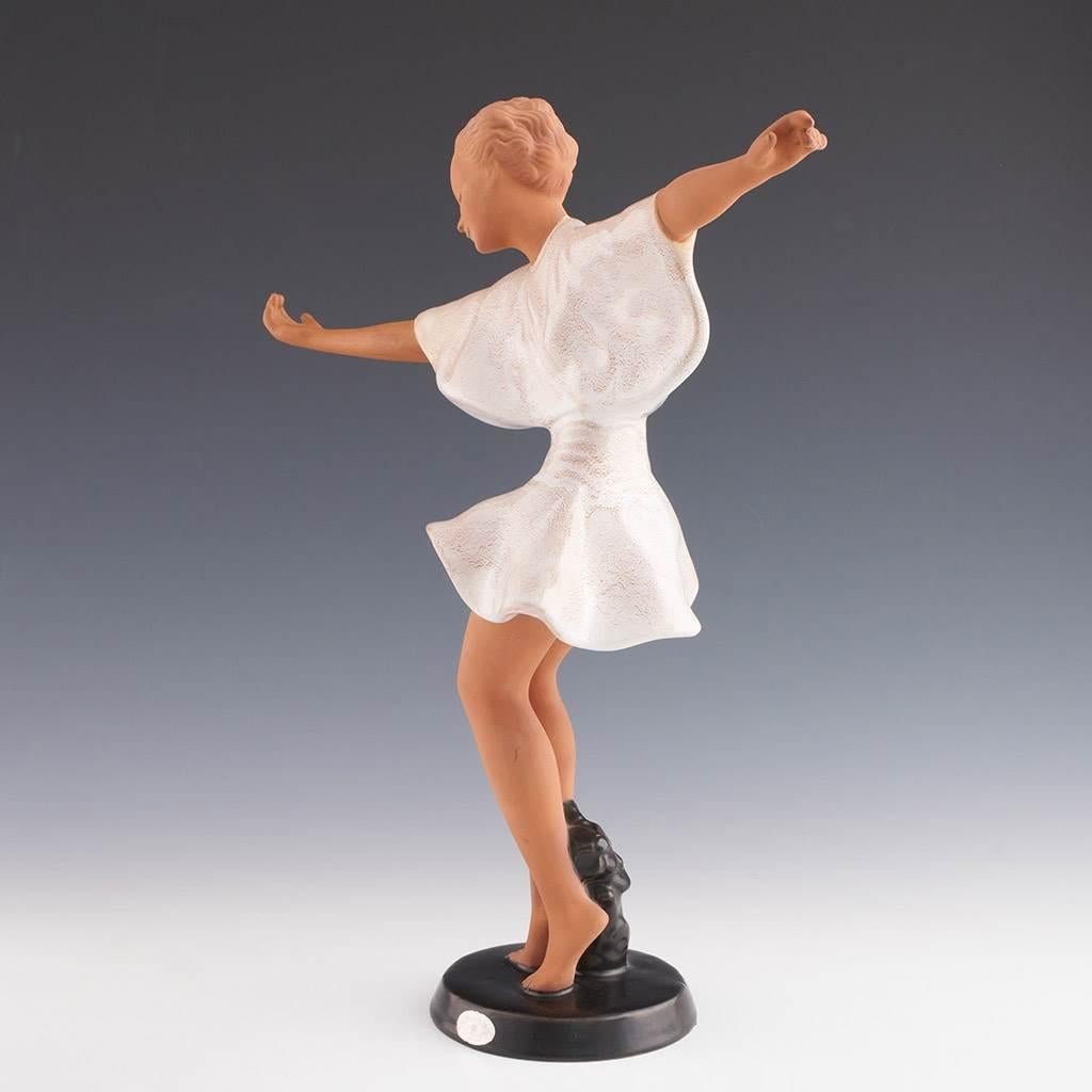 Porcellana Figura Goldscheider - Armonia danzante di Josef Lorenzl in vendita