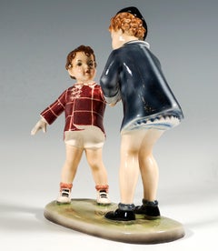 Goldscheider-Gruppe, Kinder mit Handschuhen, von Germaine Bouret, 1938