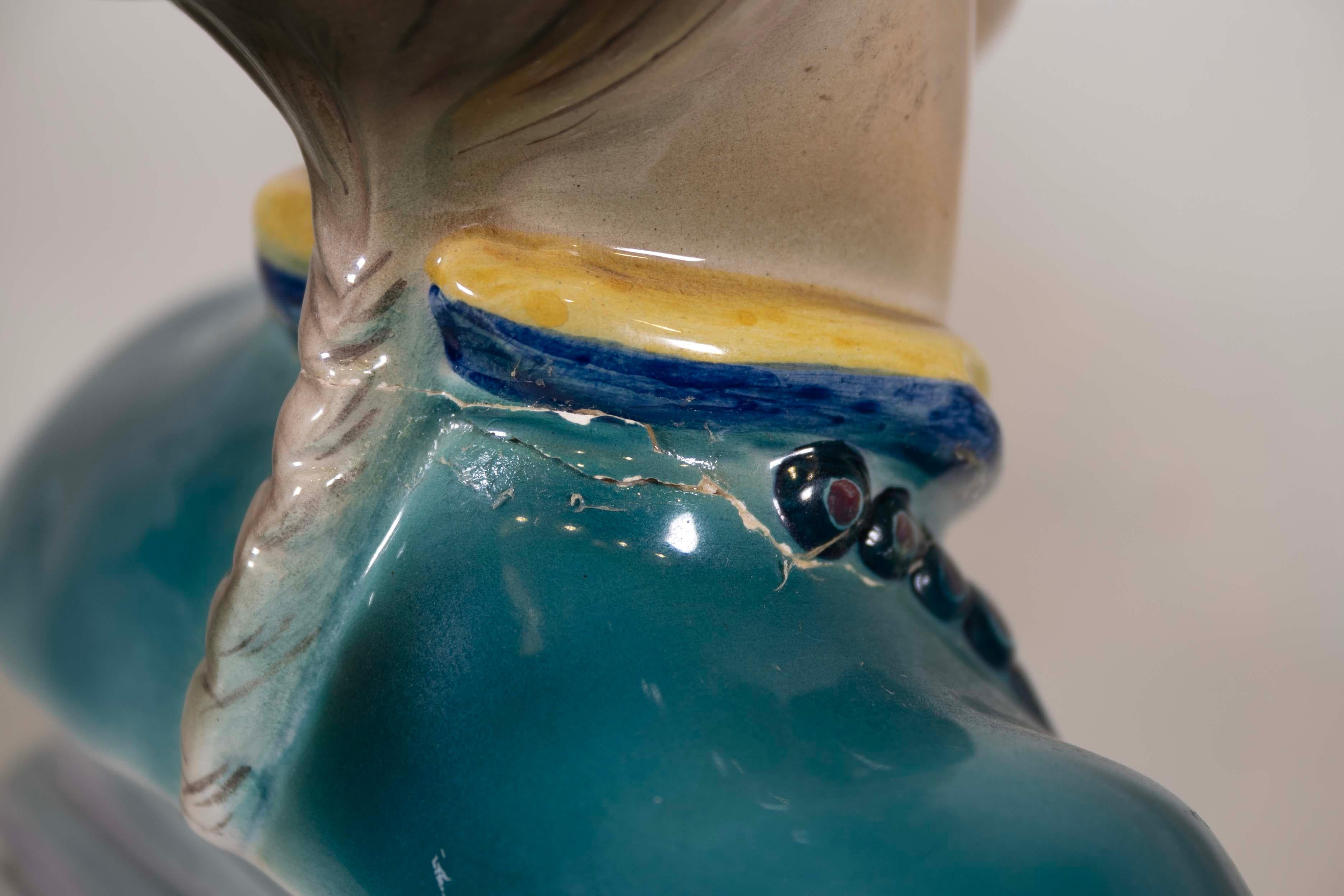 Goldscheider paire de bustes japonais en porcelaine peinte à la main, mi-siècle moderne en vente 1