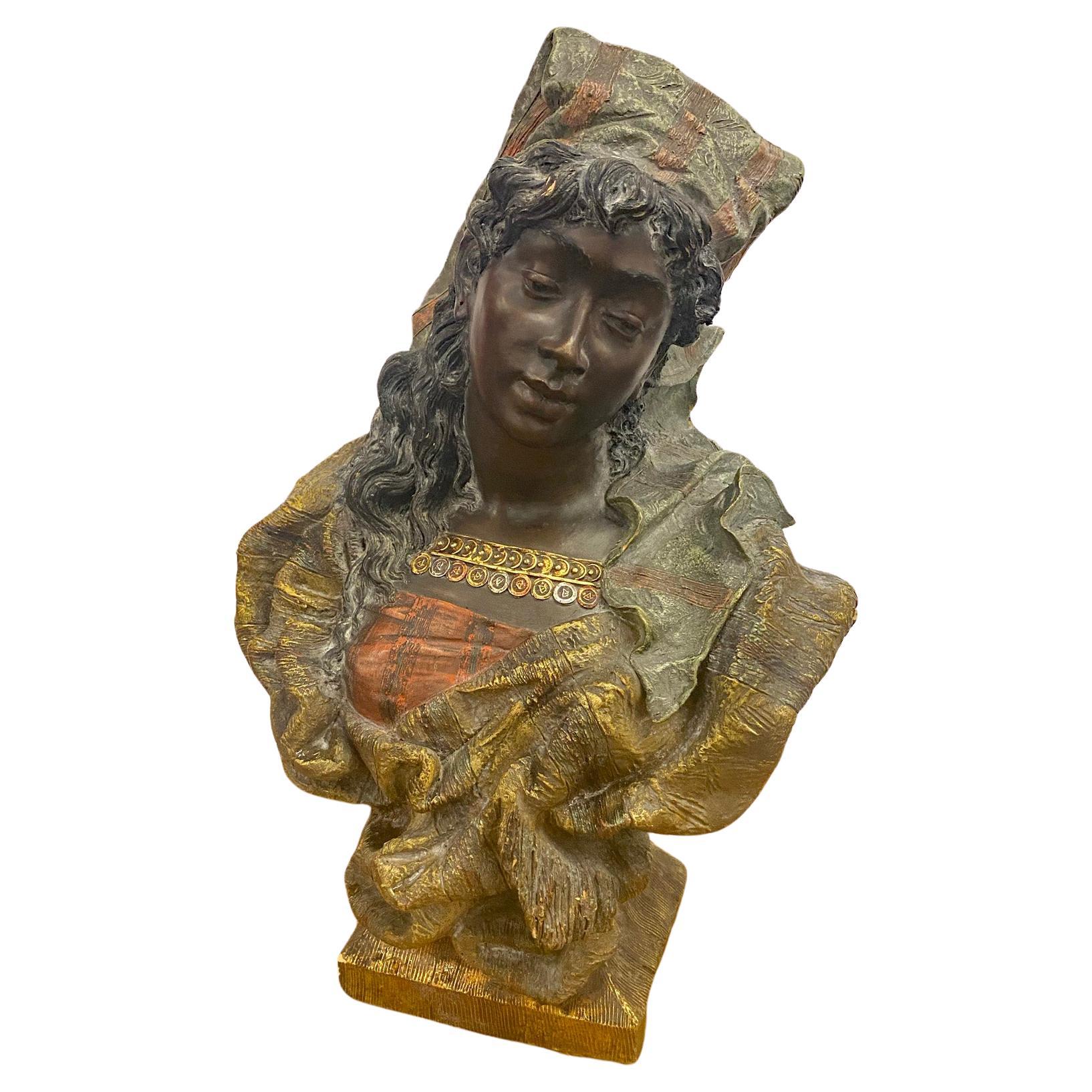 Goldscheider Terracotta "Marked, Austria, circa 1898