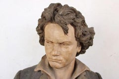 Goldscheider Terracotta "Marked, Beethoven, Austria, circa 1900
