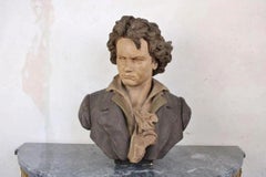 Goldscheider Terrakotta. Mit der Aufschrift „Beethoven“, Österreich, um 1900