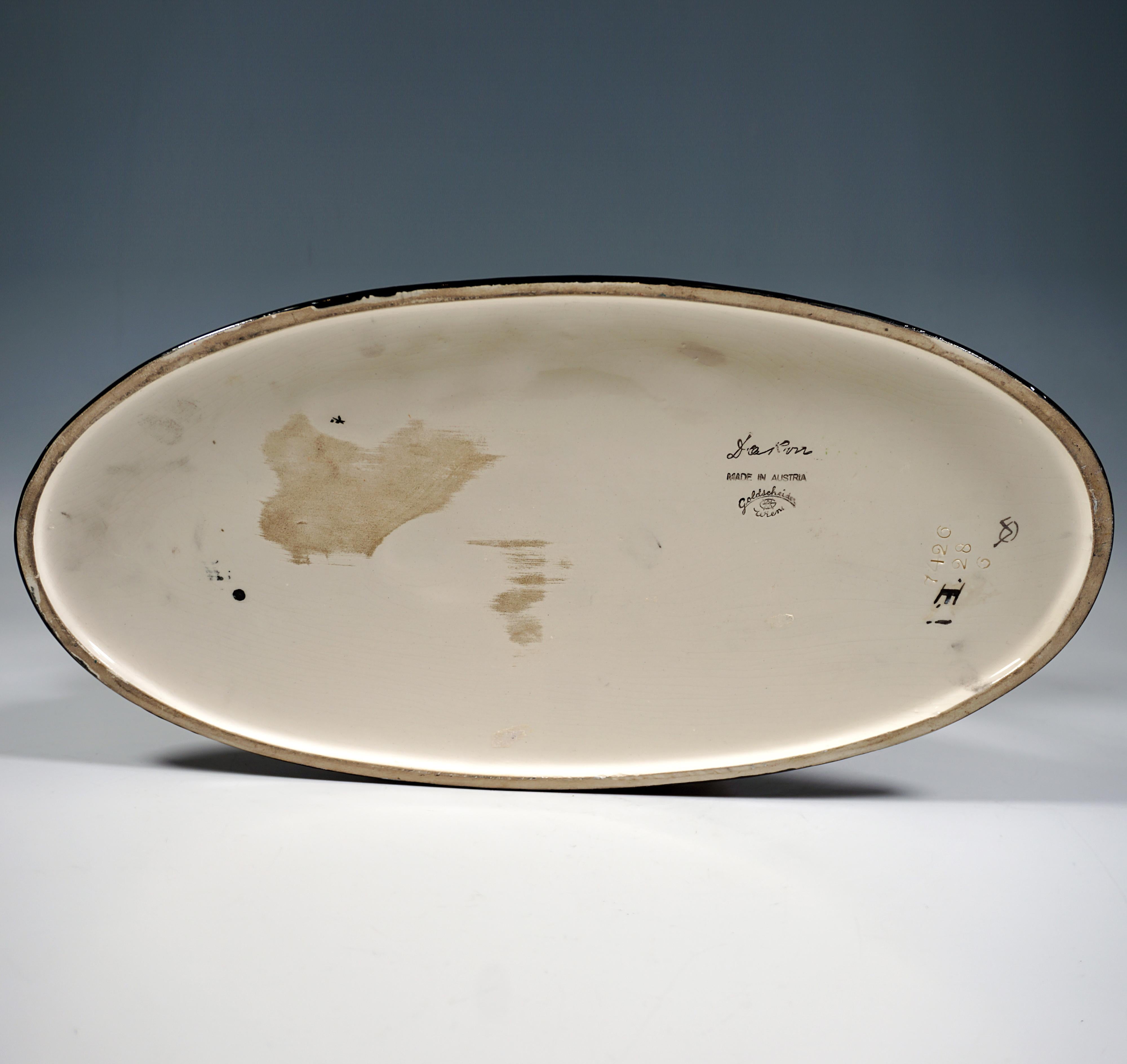 Goldscheider Wien, Anna Pavlova als 'Sterbender Swan', von Stephan Dakon, um 1936 im Zustand „Gut“ im Angebot in Vienna, AT