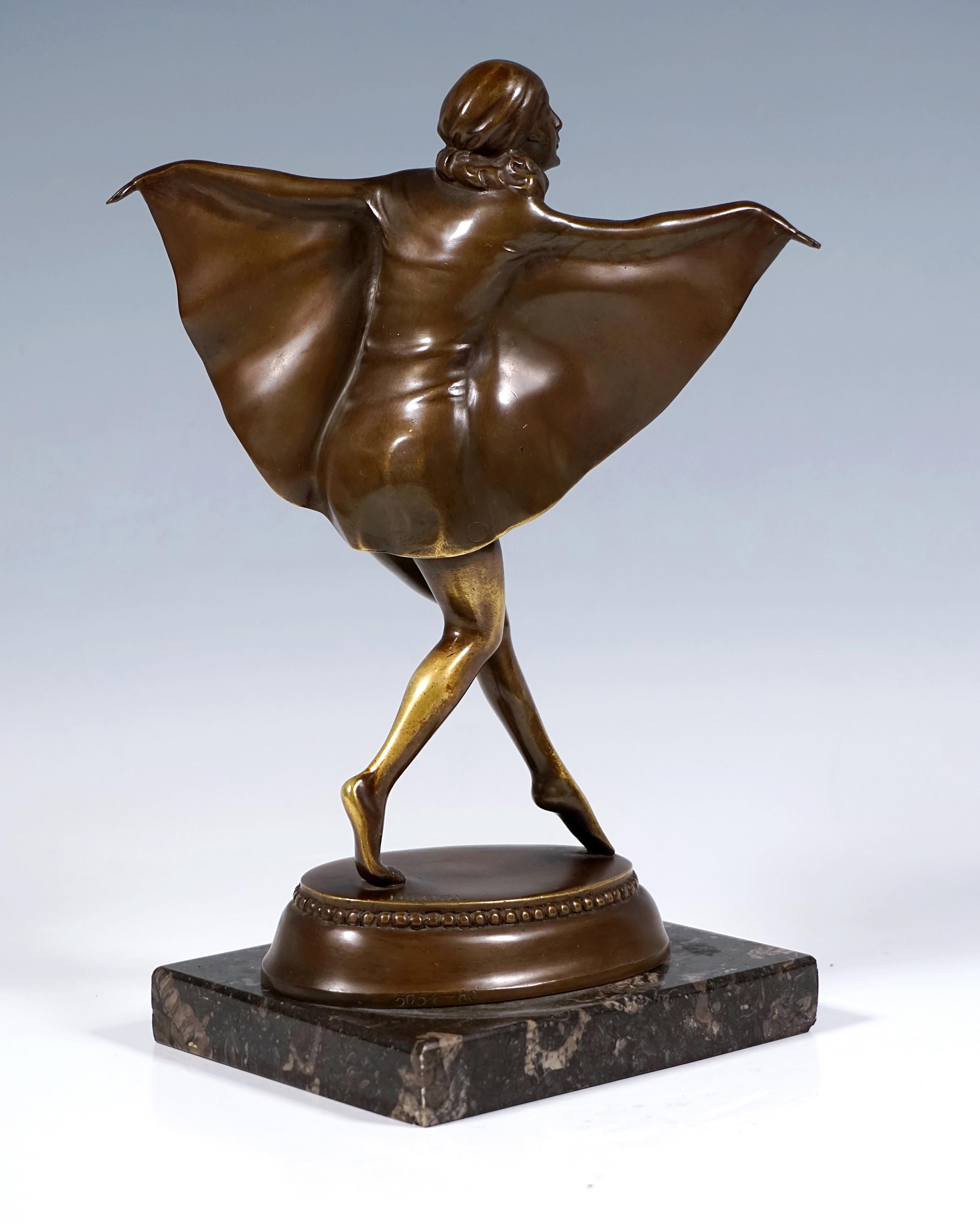 Goldscheider Vienna Art Déco Figura de bronce 