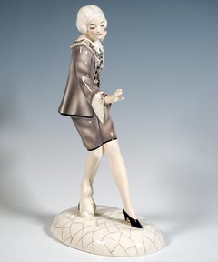 Goldscheider Vienna Art Deco Dancer, Clotilde Von Derp, by Lorenzl, Circa 1928