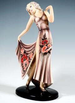 Goldscheider Vienna Art Deco Dancer, Dolly, By Stephan Dakon, Circa 1937