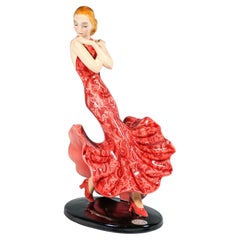 Goldscheider Vienna Art Déco Dancer Posing In A Long Dress, by Claire Weiss