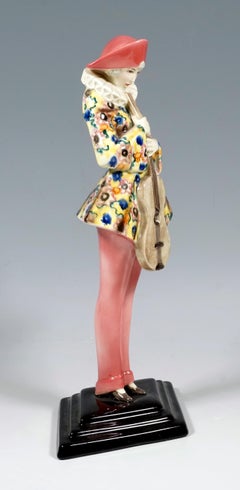 Goldscheider Wiener Art-Déco-Figur „Ash Wednesday“ von Stephan Dakon, um 1930