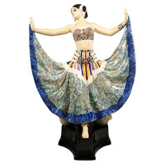Goldscheider Vienna Art Déco Figure, 'Ruth' Dancer in Oriental Costume, by Rosé
