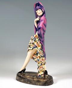 Goldscheider Vienna Art Déco Figure, Spanish Dancer, by Josef Lorenzl circa 1930