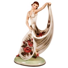 Goldscheider Vienna Art Déco Figurine 'Dance' by Stephan Dakon, circa 1938