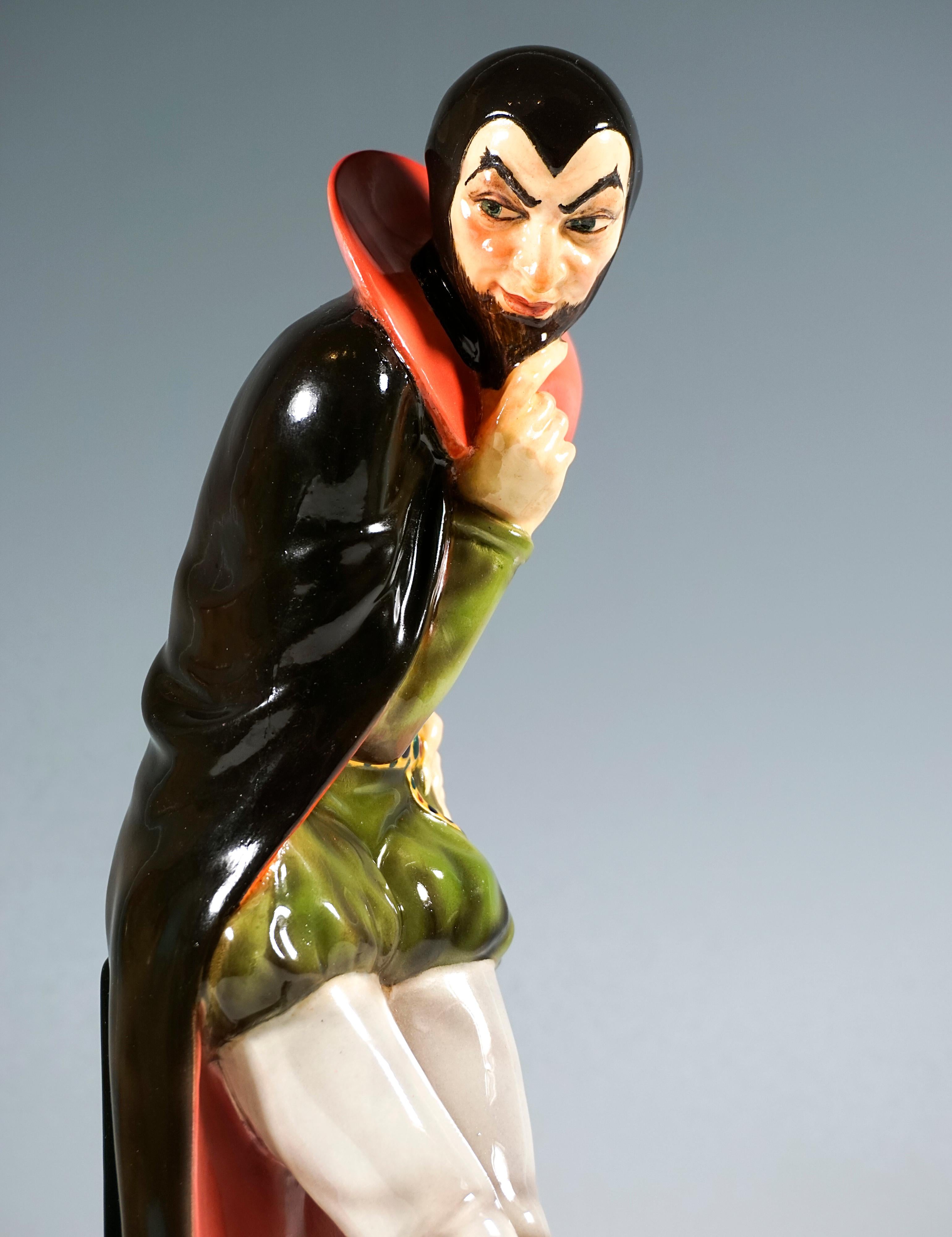 Goldscheider Wiener Art-Déco-Figur „Mephisto“, von Josef Lorenzl, um 1926 im Zustand „Gut“ im Angebot in Vienna, AT