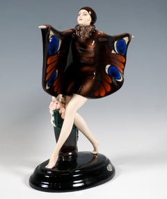 Goldscheider Vienna Art Déco Figurine 'The Captured Bird', By Lorenzl, Ca. 1935