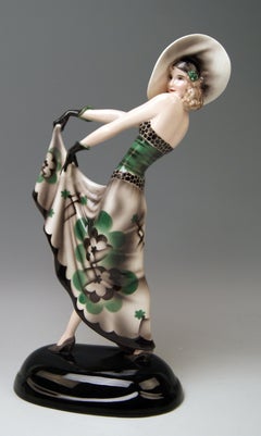 Goldscheider Vienna Dakon Lady Dancer Lilian Harvey Model 6551 Made circa 1933
