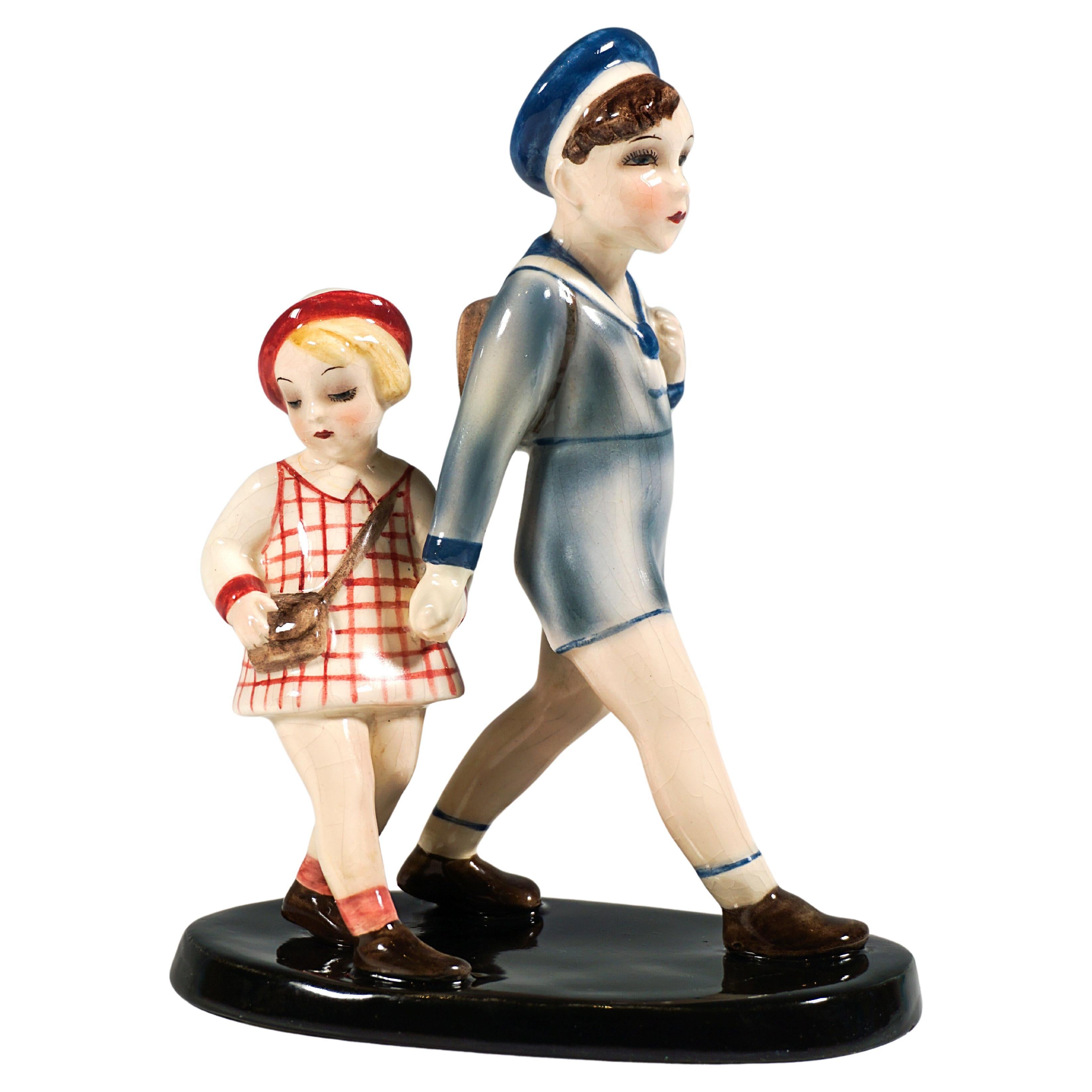 Goldscheider Wien Gruppe, Schulkinder, von Claire Weiss, um 1934