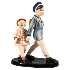 Goldscheider Wien Gruppe, Schulkinder, von Claire Weiss, um 1934