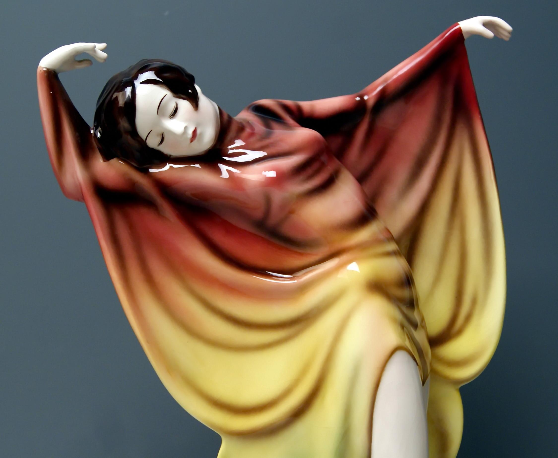 Goldscheider Vienna Lady Dancer Butterfly Costume Model 5900 Lorenzl 3