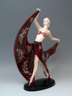 Goldscheider Vienna Lady Dancer Champagner Model 7857 Stephan Dakon Made 1938