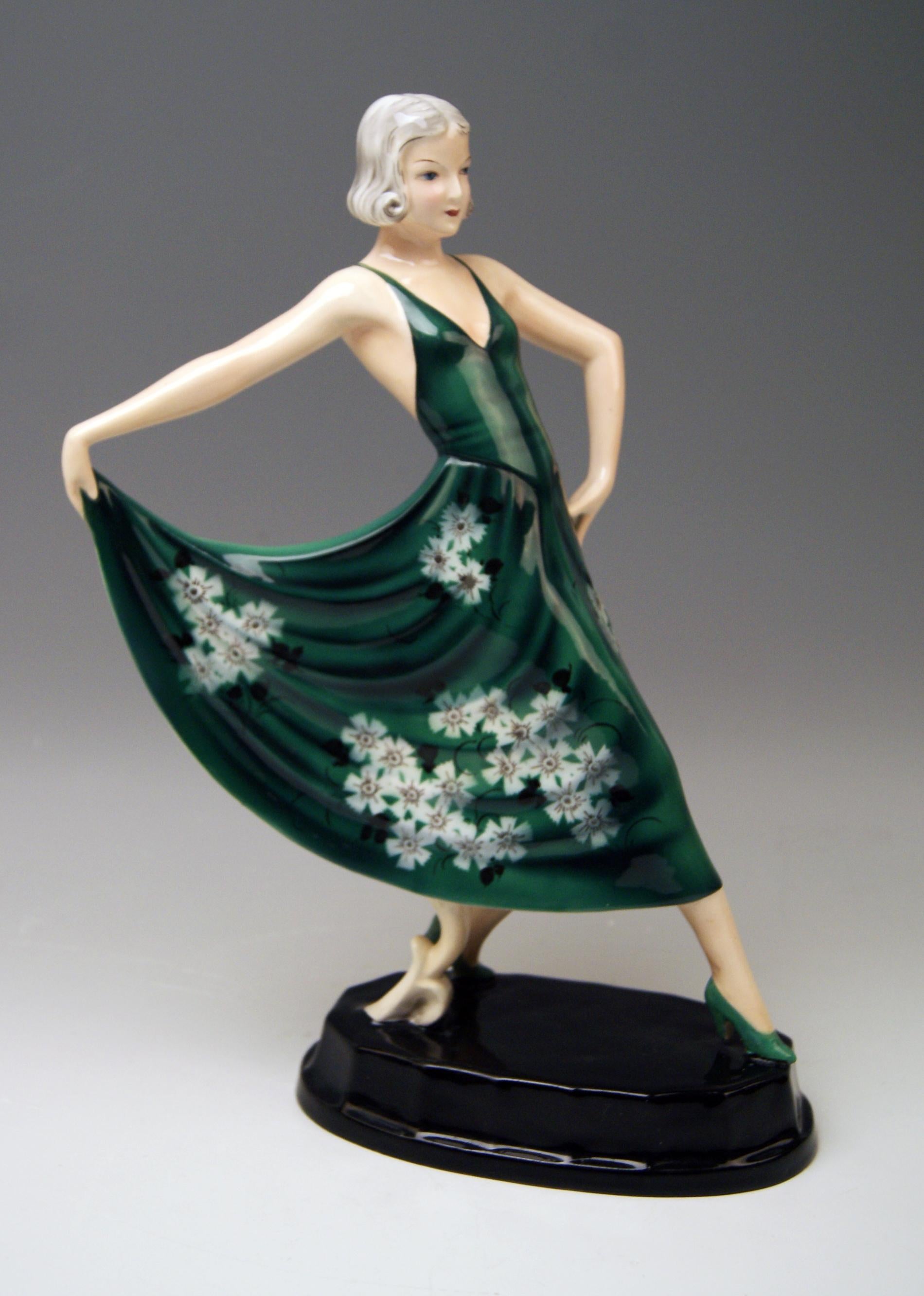 Goldscheider Vienna Lady Dancer Model 6754 Stephan Dakon, Made 1936-1937 2