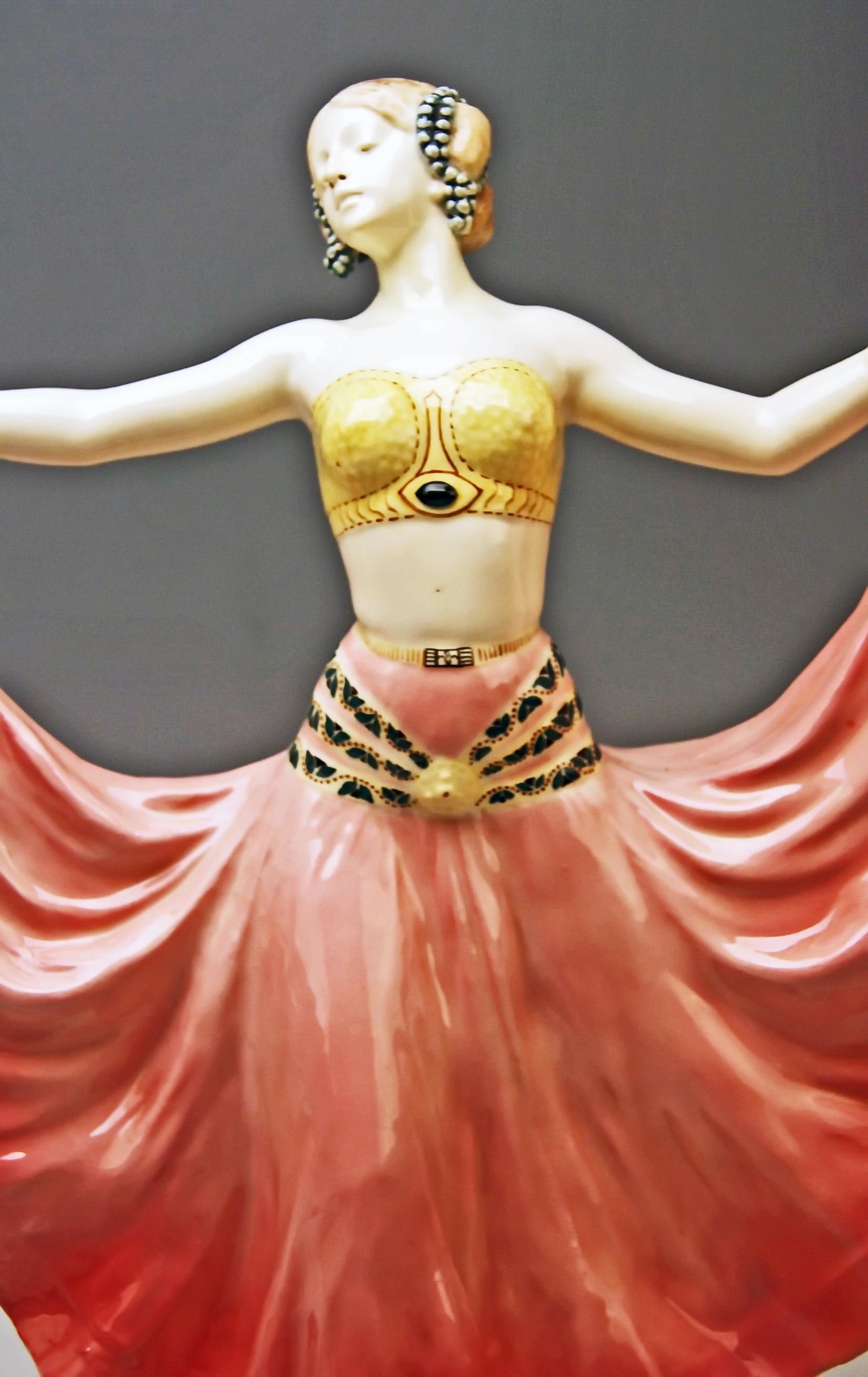 Early 20th Century Goldscheider Vienna Lady Dancer Ruth, Rosé Model 4141 Early Made circa 1912-1913
