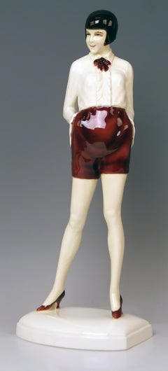 Goldscheider Vienna Lady Shingled Hair Bob Louise Brooks Model 5815 Dakon