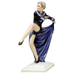 Goldscheider Vienna Lorenzl Lady Dancer With Arms Rear-Facing Model 6003 1930-35