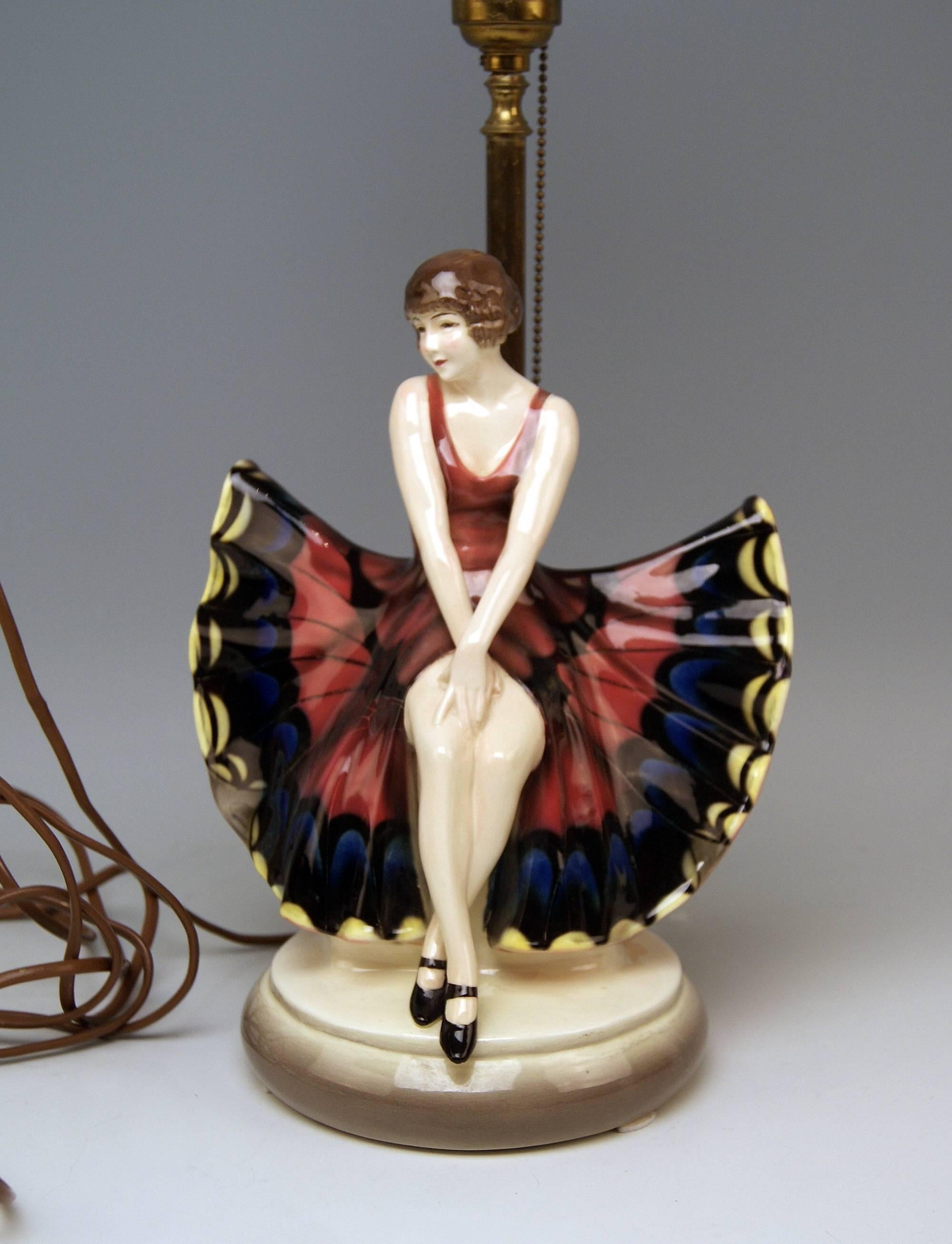 lady figurine lamp