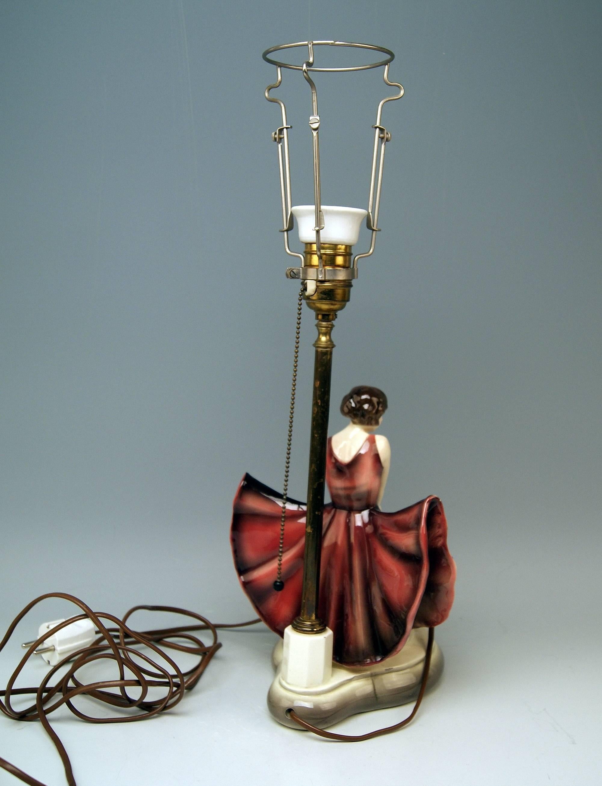 lady figurine table lamps