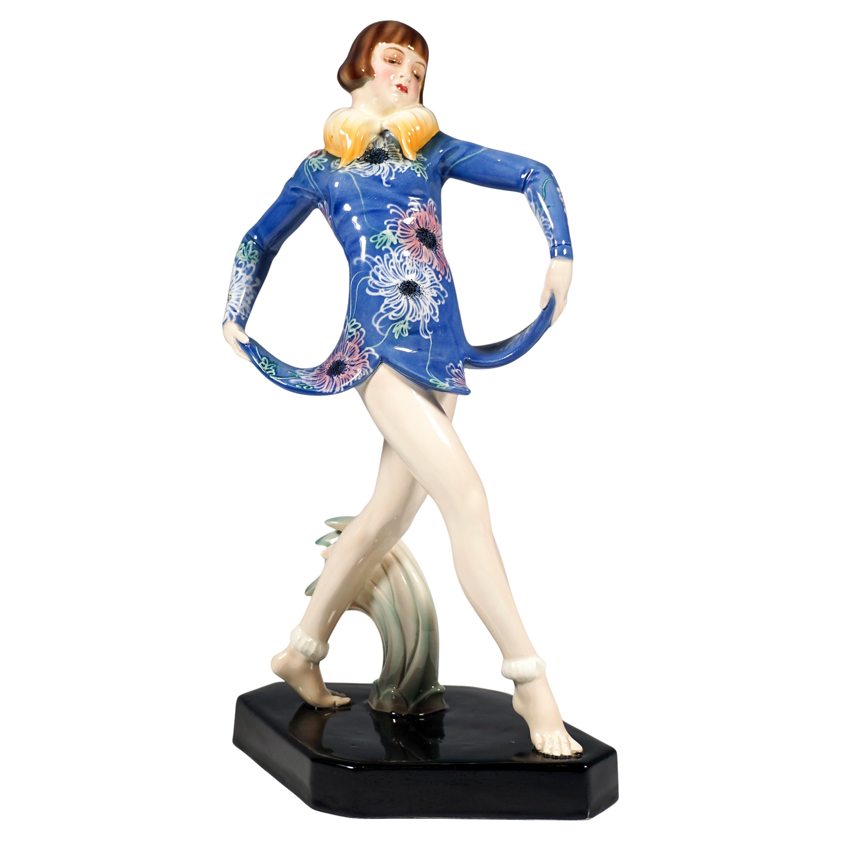 Goldscheider Vienna 'Revue' Single Figur of the 'Dolly Sisters' by Dakon ca 1927