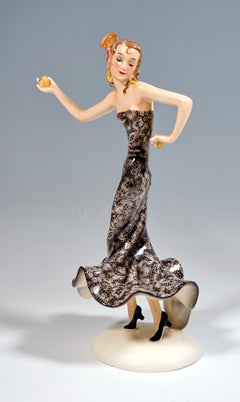 Goldscheider Vienna Spanish Dancer with Castanets, by Stephan Dakon, circa 1935