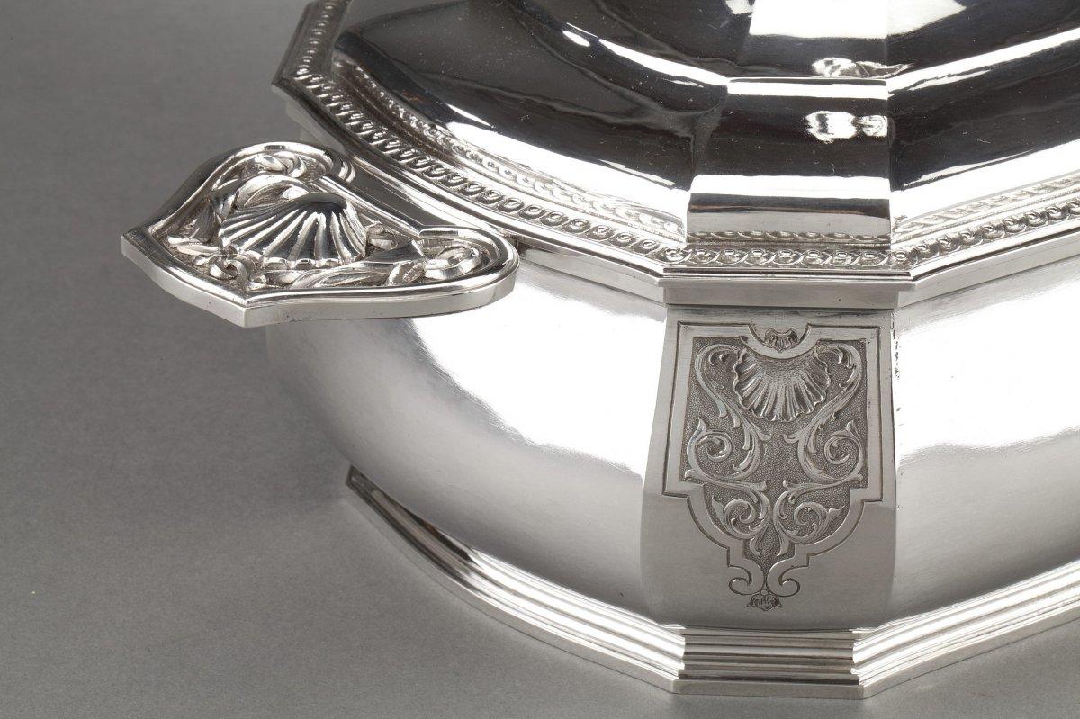 Soupière Bancelin - Orfèvrerie en argent sterling vers 1950/1960 en vente 1