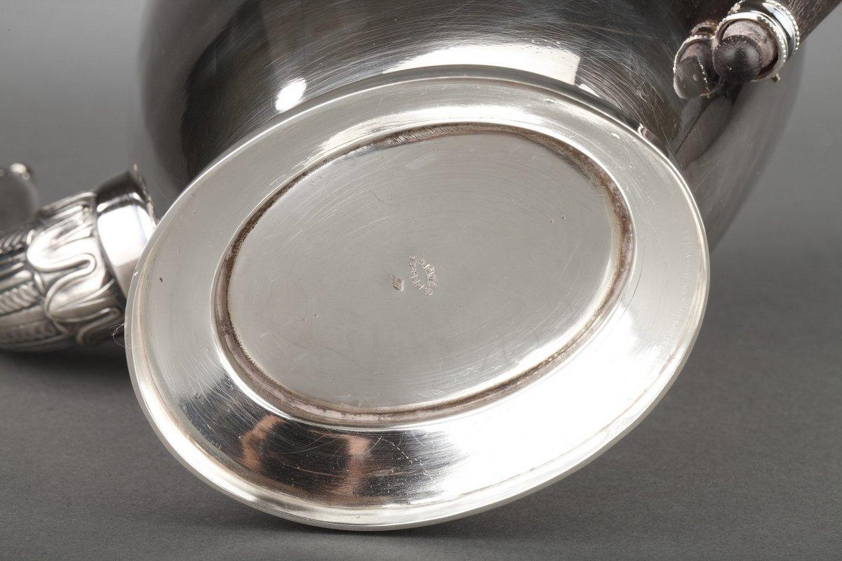 Goldsmith G. Keller - Teapot In Sterling Silver Nineteenth For Sale 2