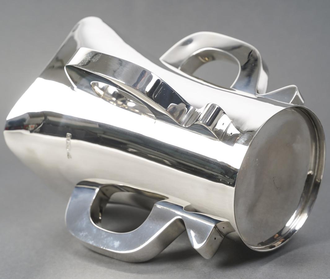 Goldsmith G & S. Ltd - Vaso MODERNISTA in argento massiccio LONDRA 1916 in vendita 6