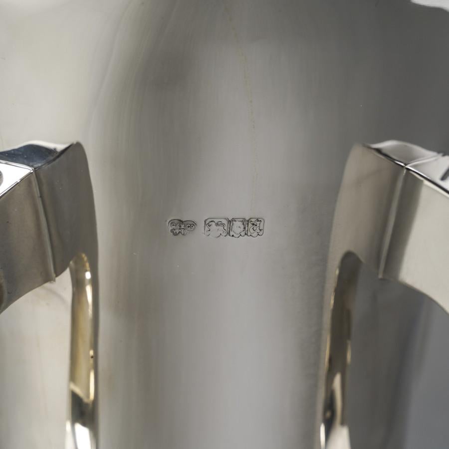 Goldsmith G & S. Ltd - Vaso MODERNISTA in argento massiccio LONDRA 1916 in vendita 9