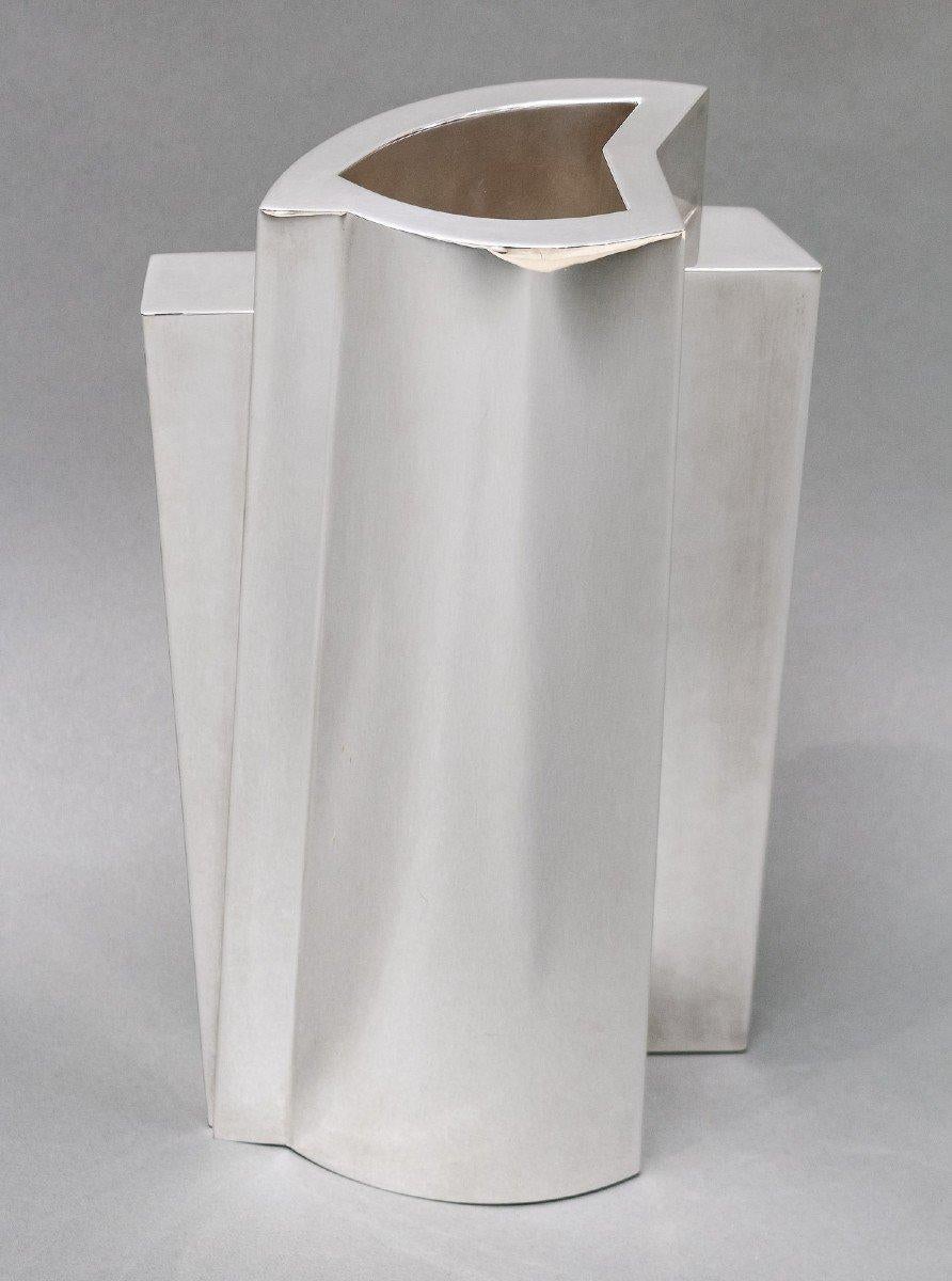 Goldsmith Garrido - Constructivist Silver Vase - Circa 2004 For Sale 2