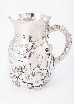 Goldsmith Je Caldwell - Jug In Hammered Sterling Silver Twentieth Century