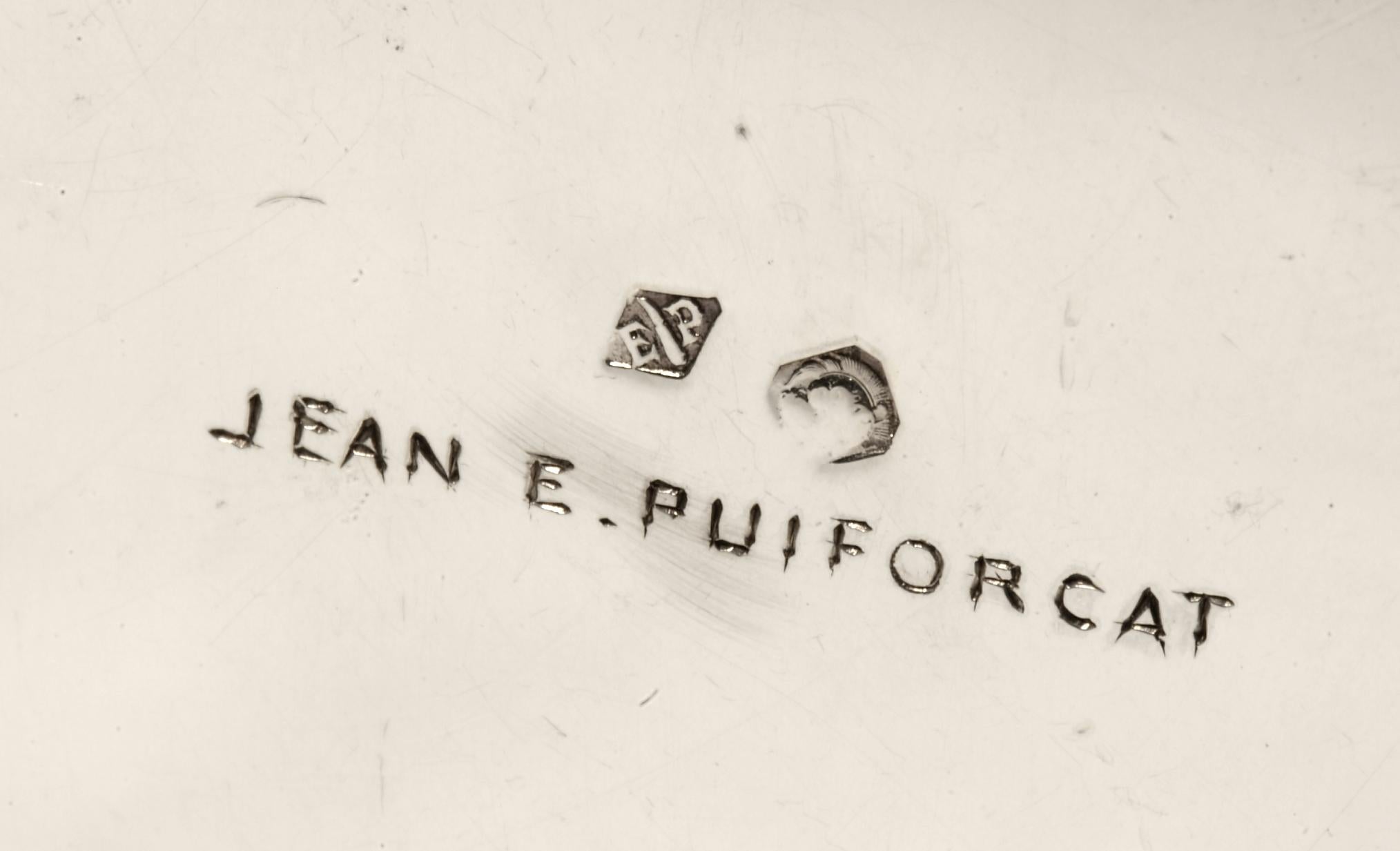 Orfèvre Jean E. Puiforcat - Service à café et thé en argent sterling d'époque 1930 6