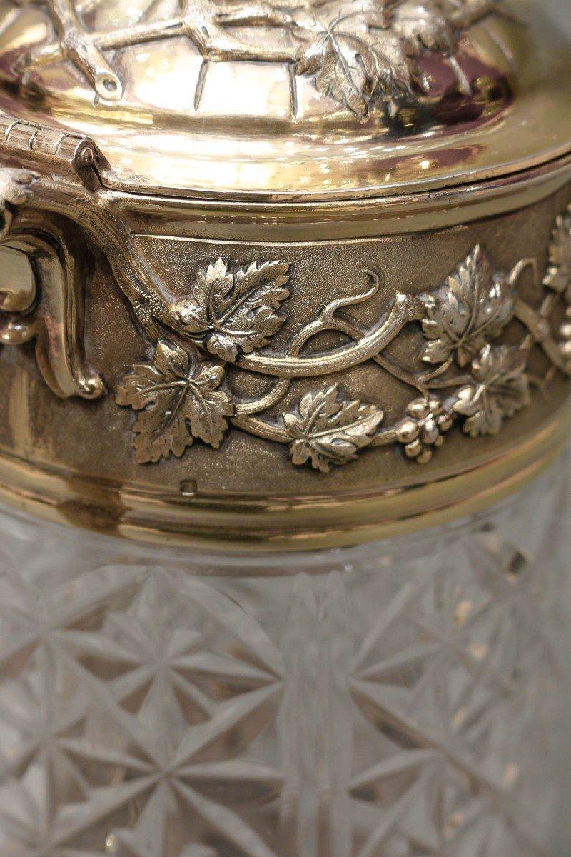 Goldschmiede Odiot - Krug aus geschliffenem Kristall, montiert in Vermeil, 19. Jahrhundert im Zustand „Hervorragend“ im Angebot in SAINT-OUEN-SUR-SEINE, FR