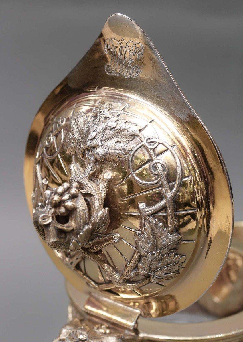 Goldschmiede Odiot - Krug aus geschliffenem Kristall, montiert in Vermeil, 19. Jahrhundert (Sterlingsilber) im Angebot