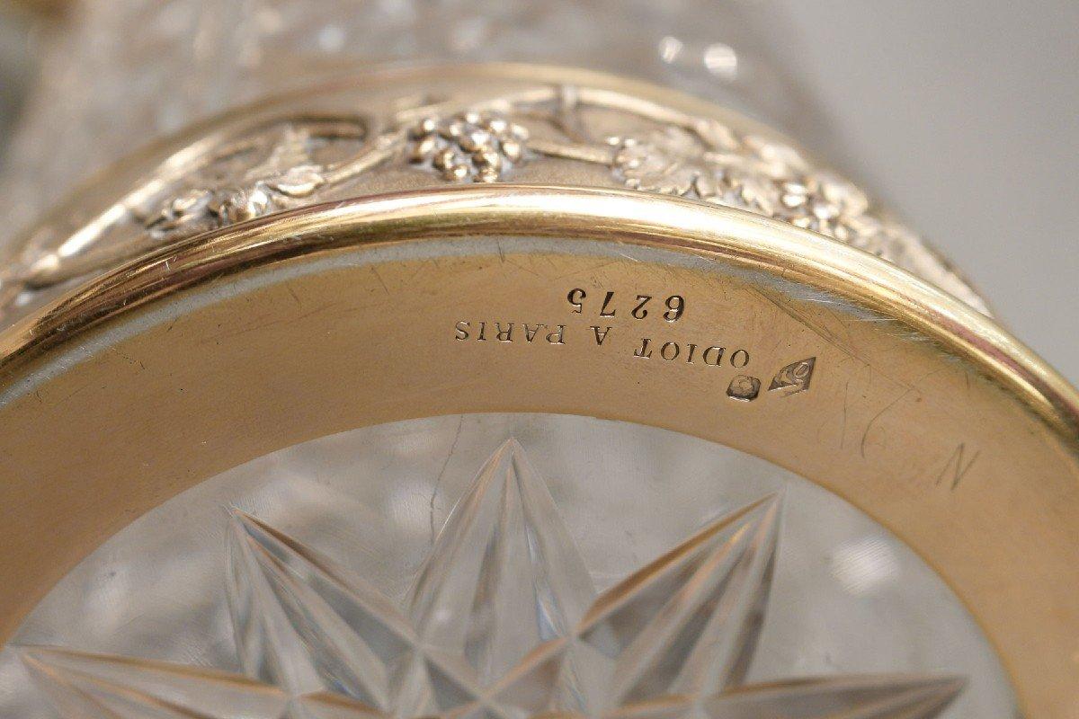 Goldschmiede Odiot - Krug aus geschliffenem Kristall, montiert in Vermeil, 19. Jahrhundert im Angebot 2