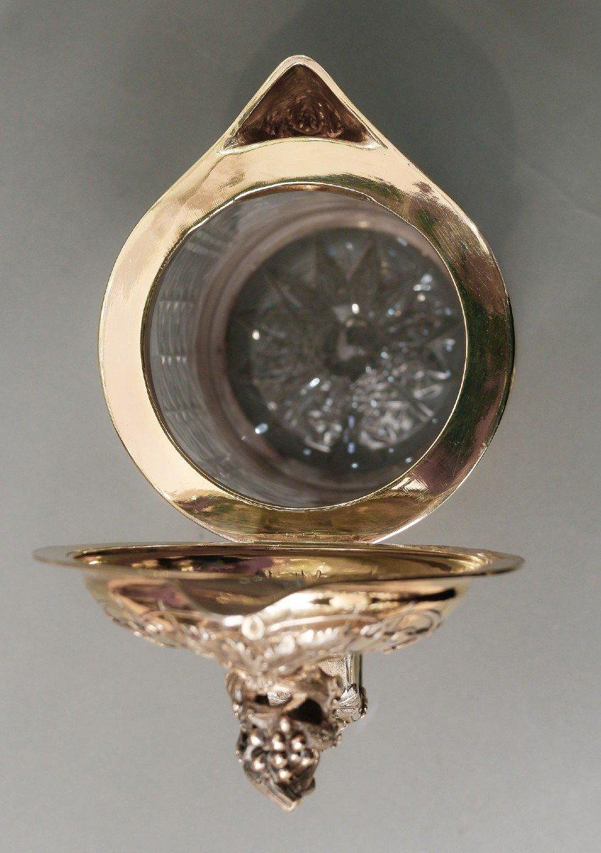 Goldschmiede Odiot - Krug aus geschliffenem Kristall, montiert in Vermeil, 19. Jahrhundert im Angebot 5