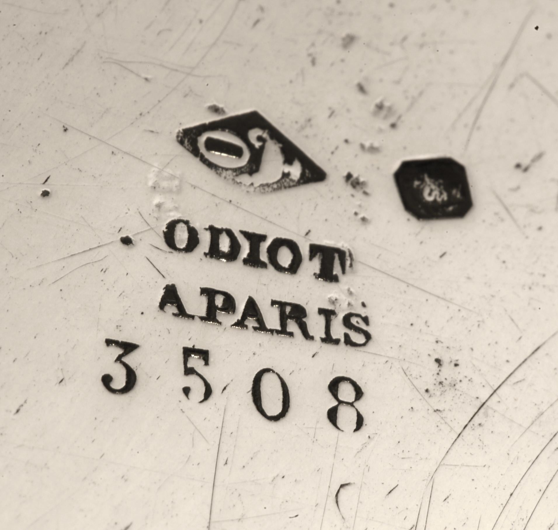 Orfèvre Odiot à Paris - Cabaret à liqueurs en argent massif XIXème en vente 7