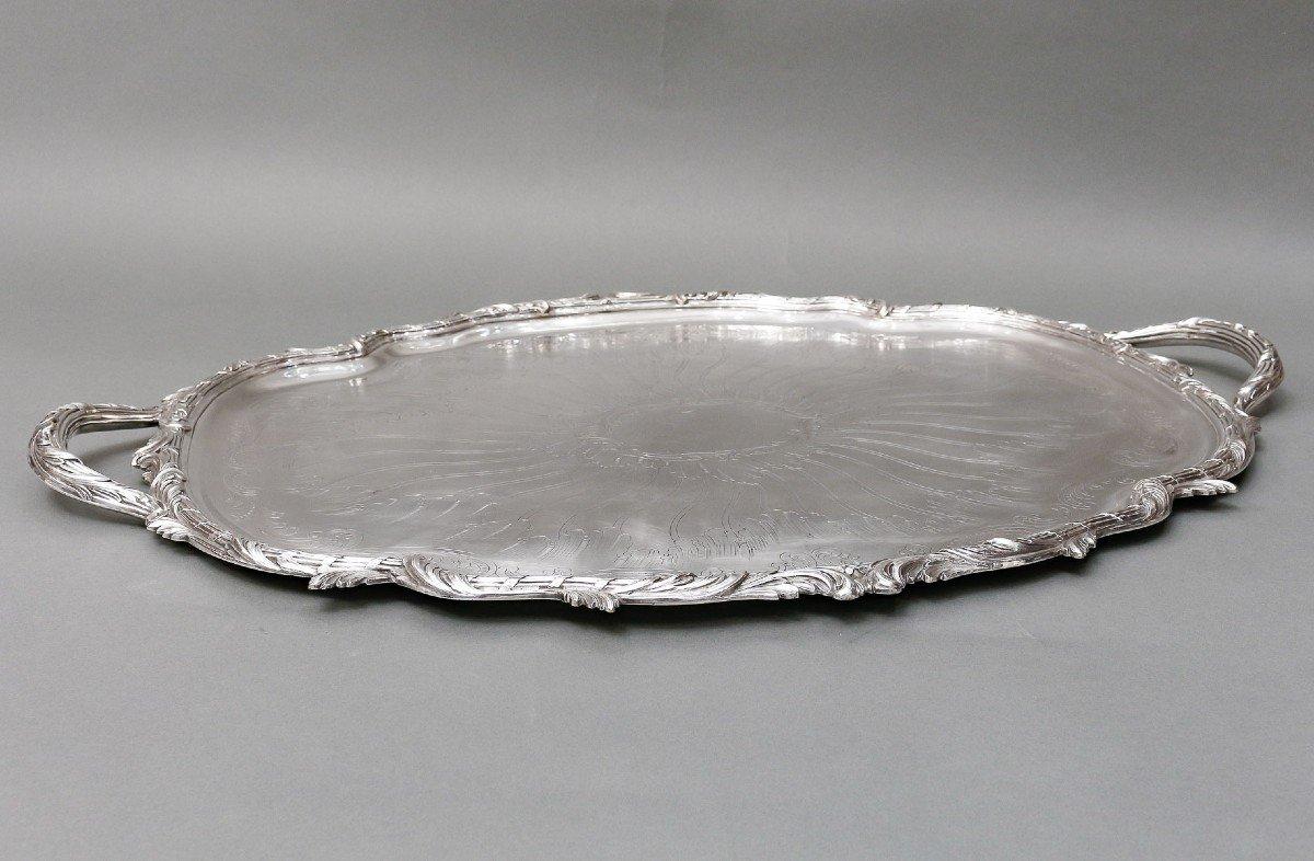 Goldsmith Odiot - Oval Tray Xix Circa 1860/1880 For Sale 2