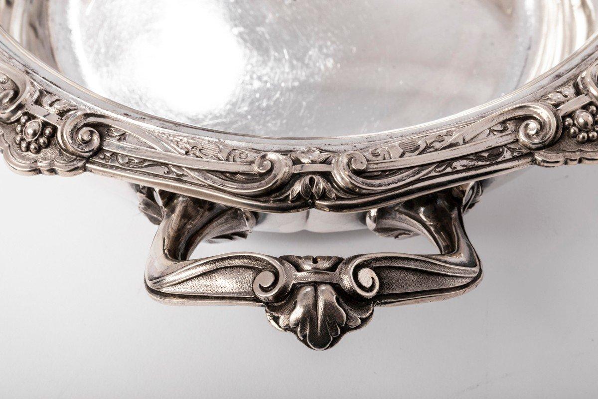 Goldsmith Odiot - Vegetable On His Platter In Sterling Silver Nineteenth For Sale 1
