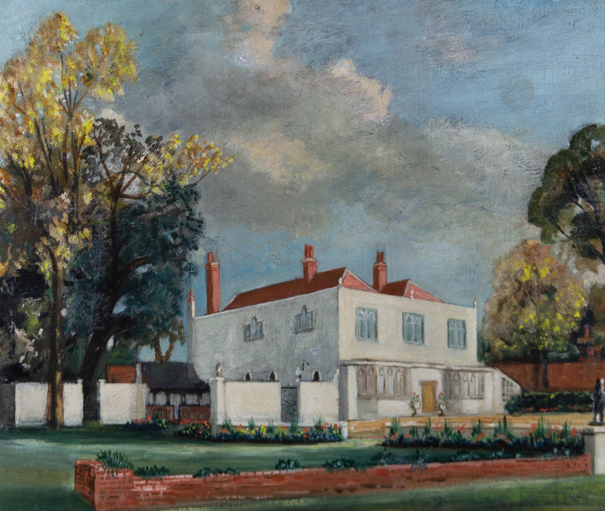 Goldsmith - Olio del 1958 firmato e incorniciato, Manor House 1