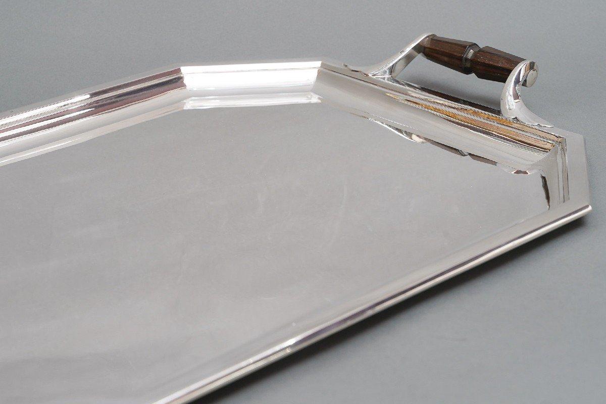 Goldschmied Puiforcat - Tablett in Sterling Silber Art Deco Periode im Angebot 3